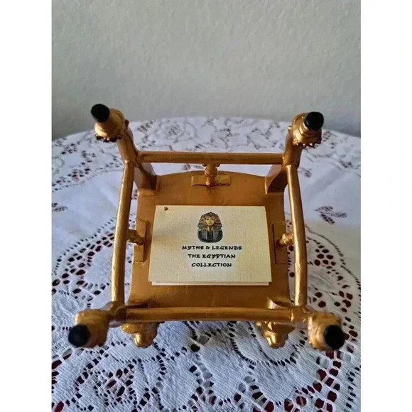 Egyptian Collection Myths & LEGENDS TUTANKHAMUN'S GOLDEN THRONE - Picture 2 of 10